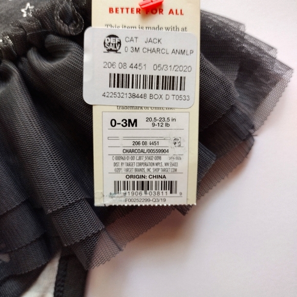 New Cat & Jack 0-3m Bodysuit - Picture 4 of 5